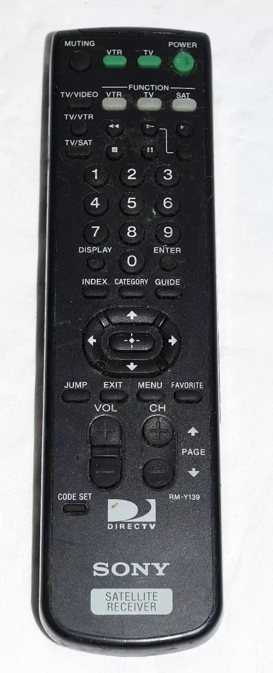 OEM Sony RM-Y139 Remote For TV Video VCR Direc Satellite Receiver with batteries - Image 1 of 1