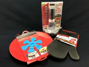 Küchenartikel Posten: Anti-Boil Over Silikondeckel, ROBOSTIR, Silikonhandschuh - 3 ARTIKEL - Bild 1 von 7