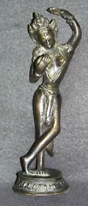 Bronze/Messing Figur Asiatische Tänzerin mit Patina - Bild 1 von 1