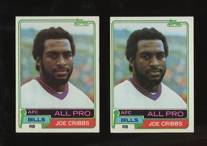1981 Topps 2 Card Lot Football Joe Cribbs #360 Bills - Picture 1 of 2