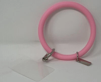 Pulsera de cordón de muñeca suave para teléfono cadena de silicona rosa brillante envío gratuito Foto 1 de 3