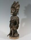old, rare African tribal art, female Fetish Figure Gabon, wooden statue 46cm 18"