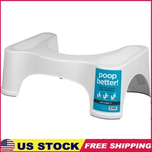 Ergonomic Toilet Stool Anti-Slip Bathroom Aid Colon Alignment Elimination New - Picture 1 of 7
