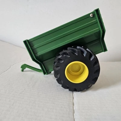 John Deere Monster Treads Dump Trailer Wagon By Tomy Play Tractor Farm  - Image 1 of 4