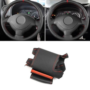 DIY Red-Line Steering Wheel Leather Cover For Suzuki Jimny 2006 2007 2008 2009 - Picture 1 of 9