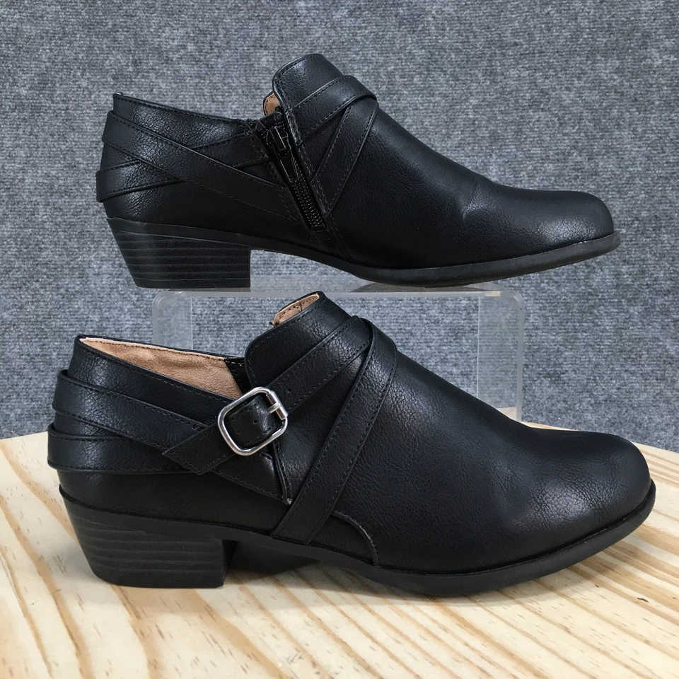 LifeStride Shoes Womens 9M Black Adley Ankle Bootie Shootie Side Zip Casual - Image 1 of 4