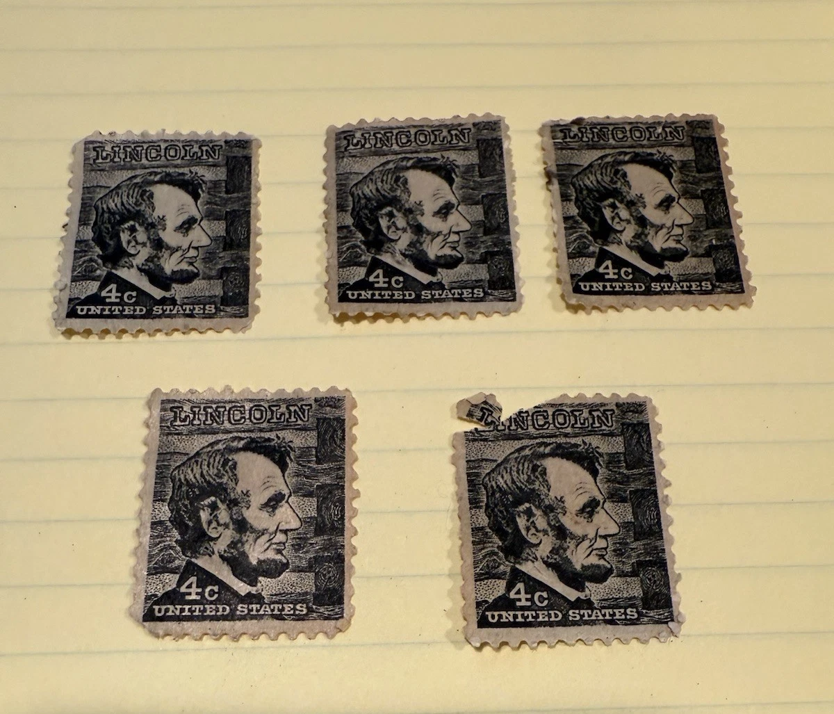 4 Cent Lincoln Stamp In Used Us Stamps (1901-Now) for sale | eBay