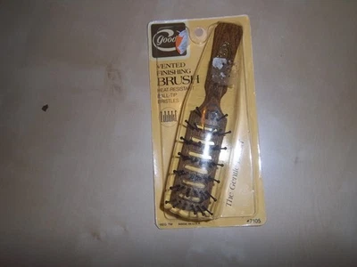 Cepillo de pelo vintage nuevo en paquete Goody madera grano ventilado 6” hecho en EE. UU. 7105 mini 1982 Foto 1 de 2