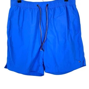 Costume da bagno uomo Tommy Hilfiger pantaloncino taglia large blu foderato cucitura 6,5” - Foto 1 di 12