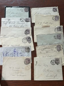 GB - QV - 1d Flieder - Briefauswahl - Stempel Interesse ? - Bild 1 von 9