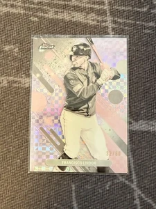 2025 Topps Finest - Common Francisco Lindor #45 Pearl Checkerboard Refractor /60 - Bild 1 von 2