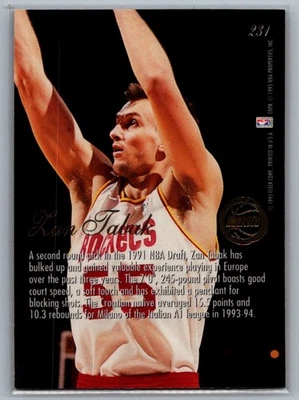 1994-95 Flair #231 Zan Tabak - Image 1 of 2