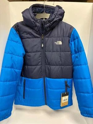 The North Face Boys Revers Mount Chimbo Full Zip Hood Jackt Acoustic Blue XL - Image 1 of 3