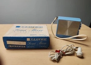 Radio Transistor Vintage Lloyd’s Semi Micro Azul 7K31J con Caja ¡Funciona! - Imagen 1 de 14