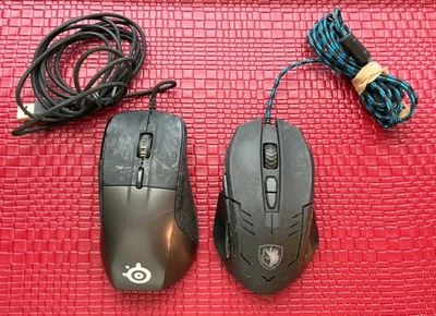 SteelSeries 有线游戏鼠标(2 件装)未经测试 — 第 1/4 张图片