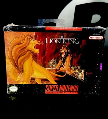 Lion King Super Nintendo SNES NEW in Box Factory Sealed Small Whole In Plastic - Image 1 of 3