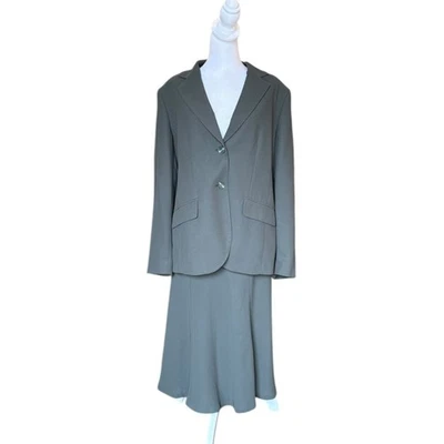 Conjunto Falda Traje Y Blazer Chaqueta Colección JM Verde Oliva Mujer Talla 16 Foto 1 de 4