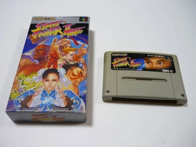 Super Famicom Street Fighter II Turbo Cart Missing Case Used Japan VF Japan VF - Image 1 of 4