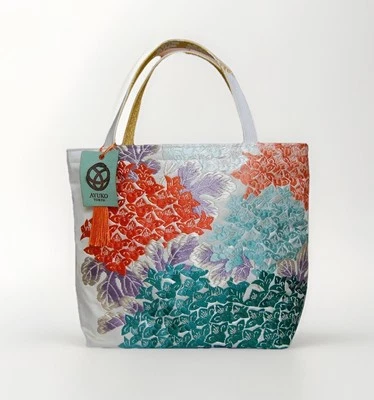 One of a Kind 100% Silk Kimono Obi Bag – Upcycled Japanese Artisan Tote Purse - Image 1 of 4