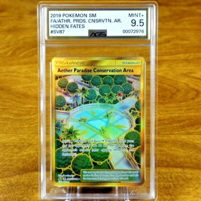 Pokemon Hidden Fates Aether Paradise Conservation Area SV87/SV94 AGS Mint+ 9.5 - Image 1 of 3