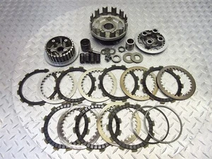 1986 86-87 Suzuki Intruder VS700 Clutch Basket Inner Outer Plates Lot OEM - Bild 1 von 18