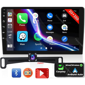 9Inch Android 12 Apple Carplay Car Stereo Radio GPS NAVI WiFi Double 2Din+Camera