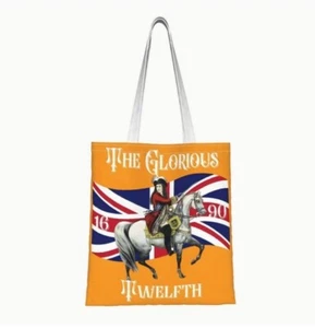 The Glorious Twelfth of July Orange Shopping Bag arancione ordine LOL gratuito UK P/P - Foto 1 di 6