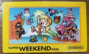 DerpyCon 2015 Super Weekend Pass UNPUNCHED Expired Collectible Convention Badge - Bild 1 von 2