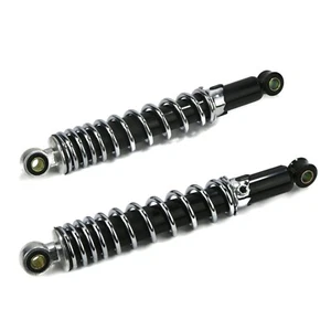 (Set of 2) 12" Black Shock Absorbers, 450 lbs Total Load & 2" Max Compression - Picture 1 of 6