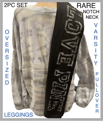 Suéter y Leggings Victorias Secret ROSA Cuello Muesca Universitaria CONJUNTO RARO XXL NUEVO CON ETIQUETAS 👍 Foto 1 de 4