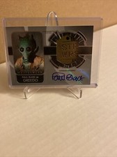 2020 Star Wars Masterwork PAUL BLAKE as GREEDO Dog Tag Medallion Auto /99 🔥🔥