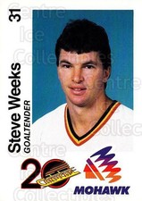 1989-90 Vancouver Canucks Mohawk #24 Steve Weeks