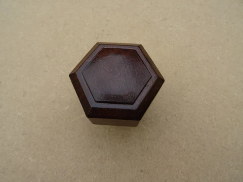Vintage Antique Bakelite Art Deco 1930's  hexagonal door knob Cover