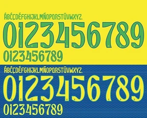 Juego de nombre y número para fútbol nacional en casa/fuera de la Copa América Brasil 2024 - Imagen 1 de 2