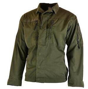 Original Austrian BH army combat shirt jacket ripstop military olive drab