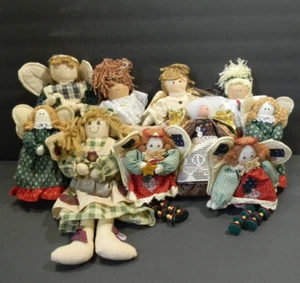 10 Stück Engel Tischplatte Regal Sitzer Primitiv Vintage Country - Bild 1 von 6