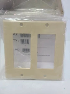 Cubierta de salida de interruptor para decorador de placa de pared de 2 pandillas (ALMENDRA) caja de 10 - Imagen 1 de 5