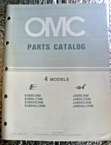 1984 Factory OMC  Outboard parts Catalog  4 HP Models FREE SHIPPING - Picture 1 of 4