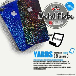 24"x 1 Yd Metallflocke selbstklebend hinterlegt Schild Wand Handwerk Vinyl wählen Sie aus 5 Farben - Bild 1 von 6