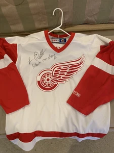 2001-02 Detroit Red Wings Stanley Cups Champs Luc Robitaille Autographed Jersey - Picture 1 of 3