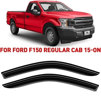 Protectores de lluvia viseras de ventilación para Ford F-150 2015-2025 cabina regular Foto 1 de 4