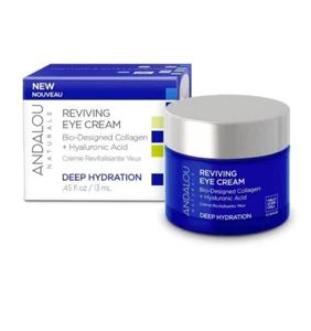 Andalou Naturals Reviving Eye Cream Bio-Designed Collagen + Hyaluronic Acid 13mL - Picture 1 of 10