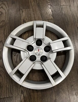 2009 2010 PONTIAC VIBE 16" TAMPA DO CUBO TAMPA DA RODA CALOTA PRATA P/N 24100434 USADA - Imagem 1 de 4