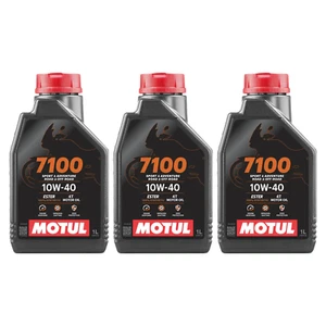 3 LITRI OLIO MOTORE MOTO 4T MOTUL 7100 10W40 100% SINTETICO MA2 API SP SPORT ADV - Foto 1 di 3