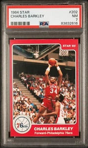 1984 Star Charles Barkley #202 PSA 7 Rookie - Picture 1 of 3