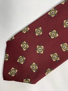 Vintage Abercrombie & Fitch Silk Burgundy Necktie Tie Made in USA 3.75” X 57” - Picture 1 of 9