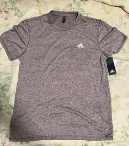 Adidas Golf Men’s Tech Short Sleeve Tshirt. Crew Neck. Maroon. Large. NWT - Picture 1 of 5