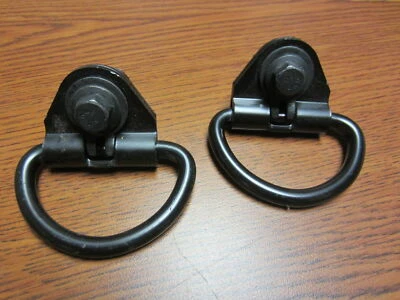 15-24 Ford Transit 150 250 350 Van OEM Black Cargo D-Hooks Pair - Image 1 of 4