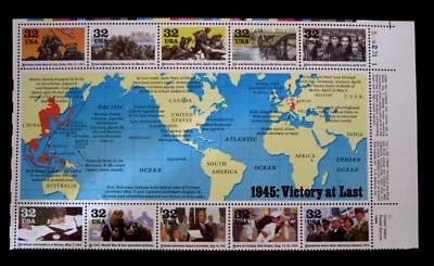 US - SCOTT# 2838v - SE-TENANT CTR BLOCK 10 - MNH - CAT VAL $36.50 - Image 1 of 2