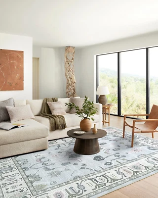 8x10 Oushak Rug Contemporary Living Room Area Rug Hand knotted Luxury Rug - Image 1 of 4